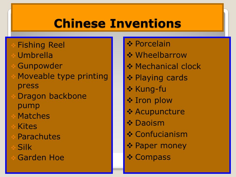 List of Chinese inventions